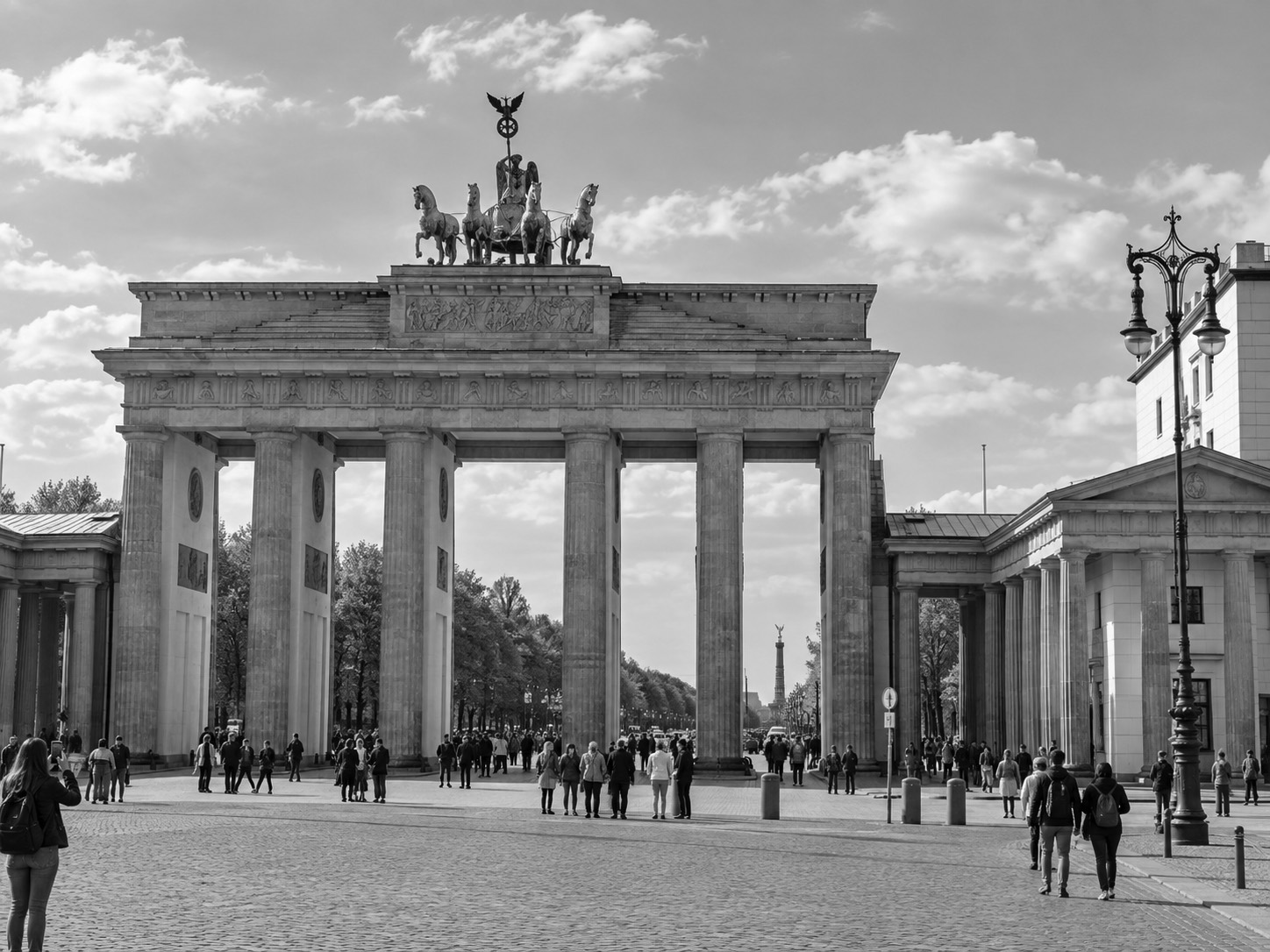 The Brandenburg Gate in Berlin, where Admetra is built